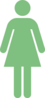 Green Female Symbol Clip Art