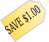 Save $1 Clip Art