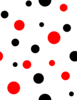 Red And Black Polka Dots Clip Art