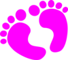 Purple Feet Clip Art
