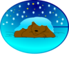 Asleep Under Stars 2 Clip Art