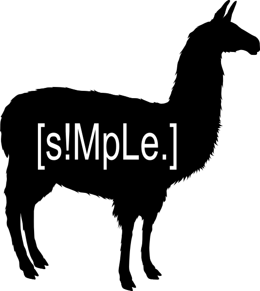 [s!mple.] Logo Black/white Clip Art at Clker.com - vector clip art