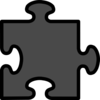 Puzzle-grey Clip Art