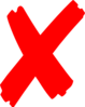 X Mark Red Clip Art