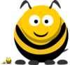 Bees By Size 2 Clip Art