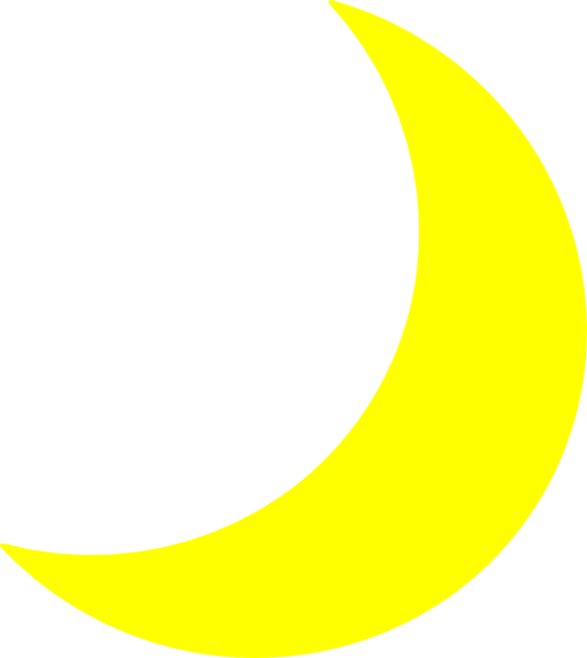 Yellow Moon Clip Art at Clker.com - vector clip art online, royalty free & public domain