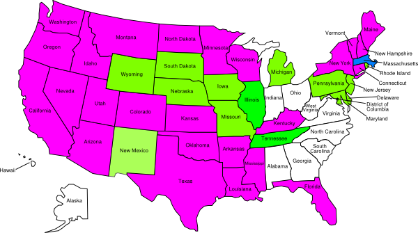very simple states map very simple states map