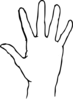 Blank Hand Clip Art