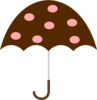 Polka Dot Umbrella Clip Art