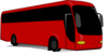 Red Tour Bus Clip Art