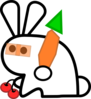 Bunny With Carrot Clip Art