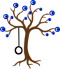 Tree With Evil Eyes Clip Art