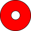 Red Disk Clip Art