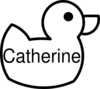 Catherine Duck Clip Art