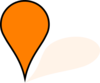 Orange Google Maps Pin Clip Art