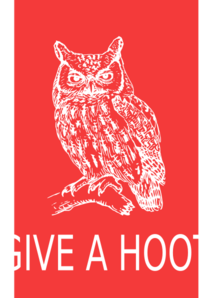 Give A Hoot Owl Poster Clip Art