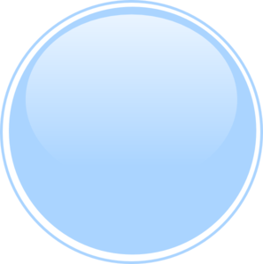 Glossy Blue Light Button Clip Art