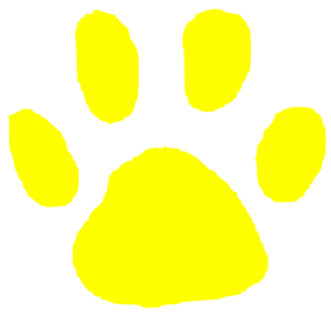 Tiger Paw Yellow Clip Art