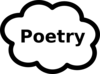 Poetry Book Sign Clip Art