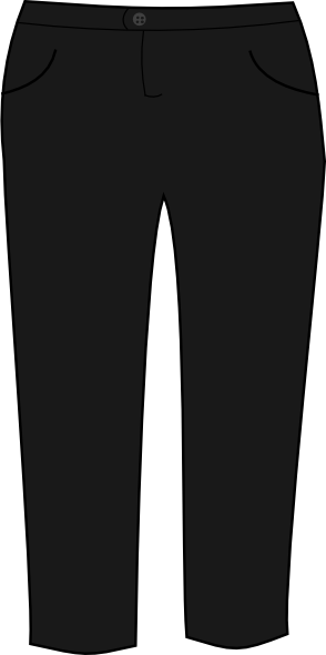 Trousers Black Clip Art at Clker.com - vector clip art online, royalty