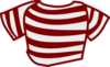 Maroon Striped Shirt Clip Art