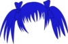 Wwu Blue Hair Clip Art