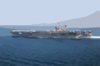 Uss John F. Kennedy Passing The Rock Of Gibraltar Clip Art