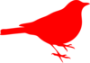 Red Sparrow Clip Art