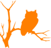 Orange Owl Clip Art