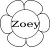 Zoey Window Flower 1 Clip Art