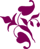 Leaves Decoration Purple Clip Art