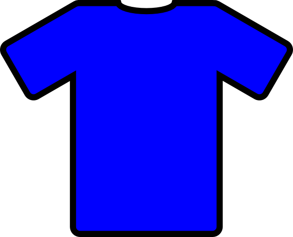 Blue Tshirt Clip Art at Clker.com - vector clip art online, royalty ...