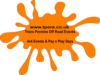 Orange Splat Clip Art