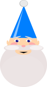 Gnome With Blue Hat Clip Art