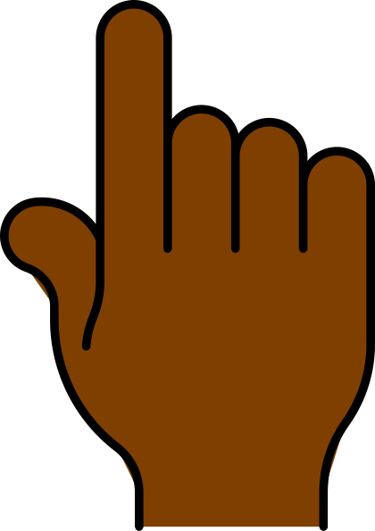 Hand Pointing African Clip Art At Clker Com Vector Clip Art Online Royalty Free Public Domain