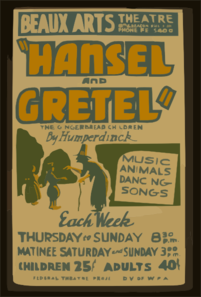  Hansel And Gretel,  The Gingerbread Children By Humperdinck Music, Animals, Dancing, Songs. Clip Art