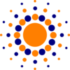 Circles Blue Orange Concentric Clip Art