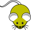 Gray Yellow Mouse Clip Art