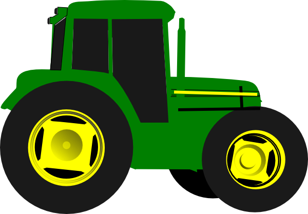 Image 60 of Green Tractor Clipart