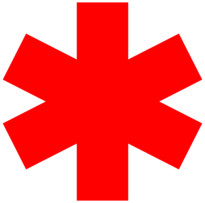 Red Star Of Life Clip Art