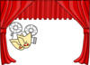 Red Curtains Clip Art