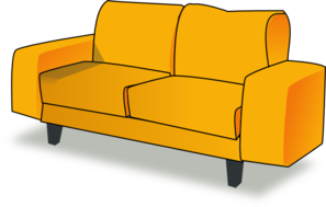 Yellow Couch Clip Art