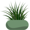 Potted Grass Clip Art