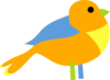 Colorful Little Bird Clip Art