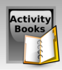 Activity Books Button Clip Art