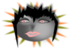 Scary Woman Face Clip Art