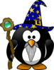 Magician Penguin Clip Art