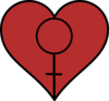 Feminist Heart 4 Clip Art
