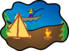 Camping Scene Clip Art