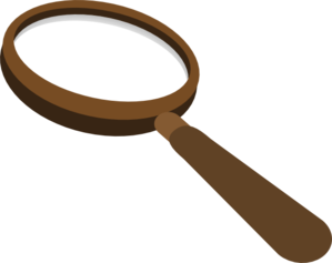 Magnifying-glass Brown Clip Art